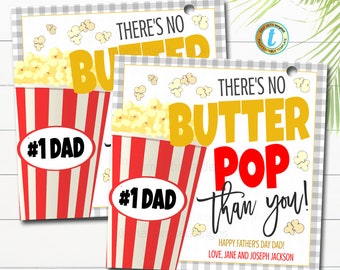 Fathers Day Popcorn Tag, Fathers Day Handout, Fathers Day Gift Printable, Father Day Gift Church, Fathers Day Gift Tags, Fathers Day Favor