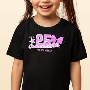 School enrollment T-shirt for girls 2025 – schoolchild shirt with bow – first grade shirt – gift for the start of school – school enrollment look