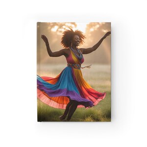 Diario de líneas vibrantes: cuaderno inspirado en bailarinas, diario artístico, diario de sueños, regalo para creativos, diario para la reflexión.