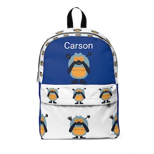 Whimsical Custom Backpack with Personalized Design, Fun School Bag, Kid&#39;s Backpack, Unique Gift, Travel, Everyday Use