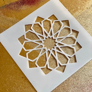 12-FOLD ROSETTE Islamic Geometry Stencil