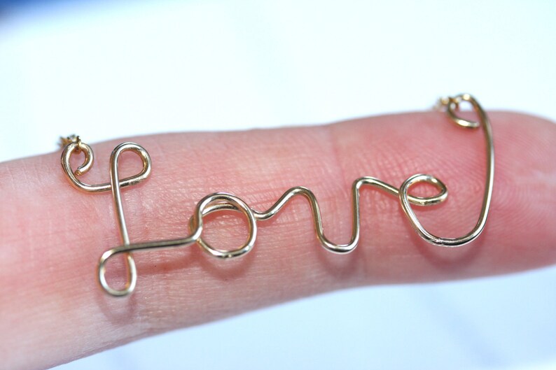 Handmade Love Necklace Etsy