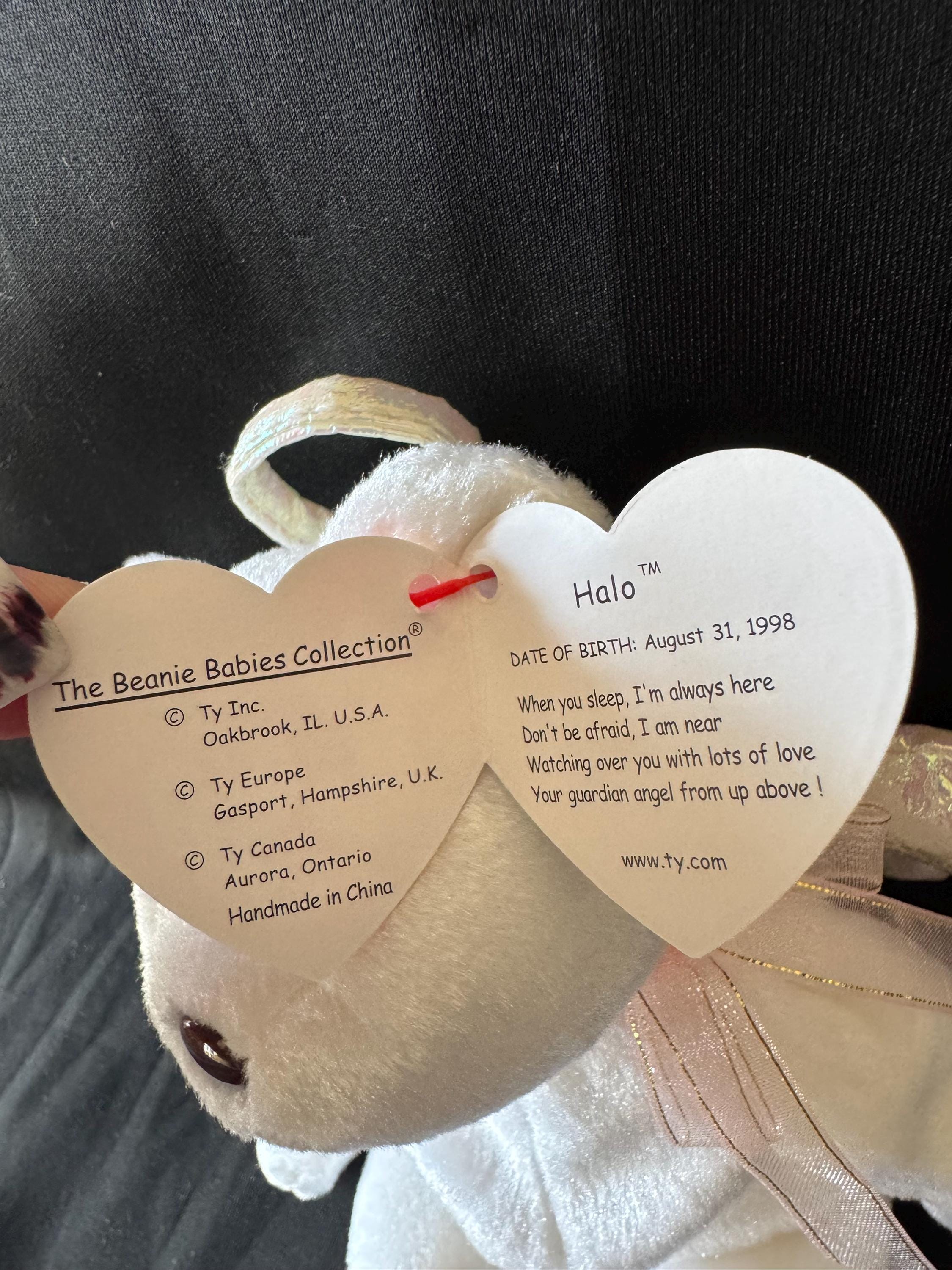 希少な1998年＆2000年 Ty Halo Angel ビーニーベイビーセット - タグ