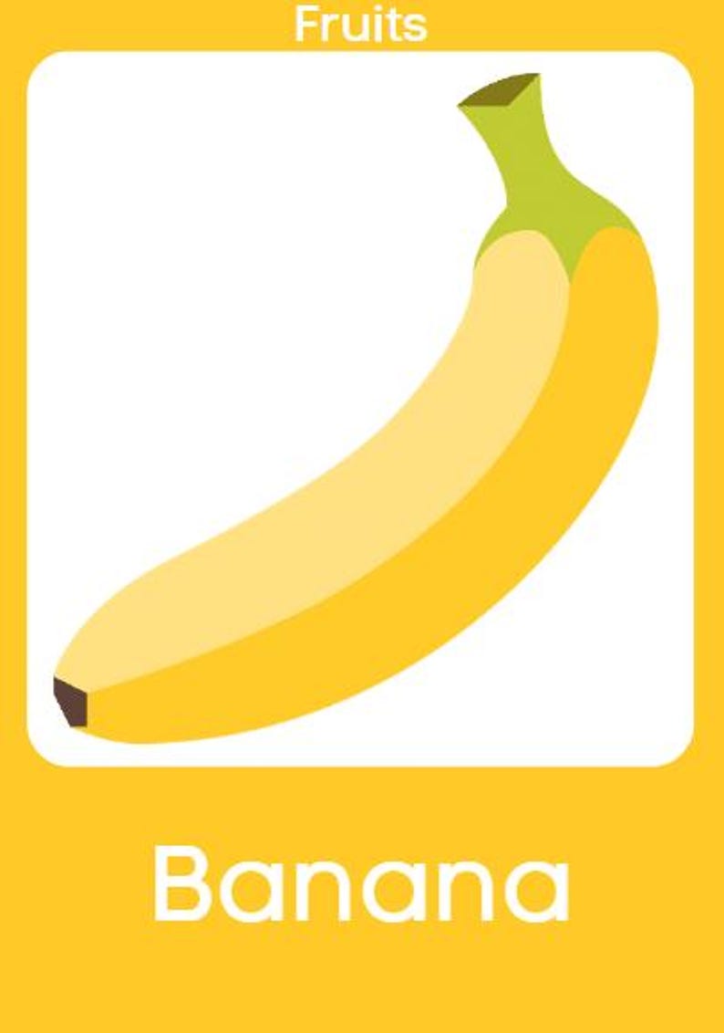 40 Fruits Flashcards for Kids – Printable Vocabulary Cards | Preschool ...