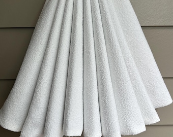 54" snow white chenille reversible Christmas tree skirt