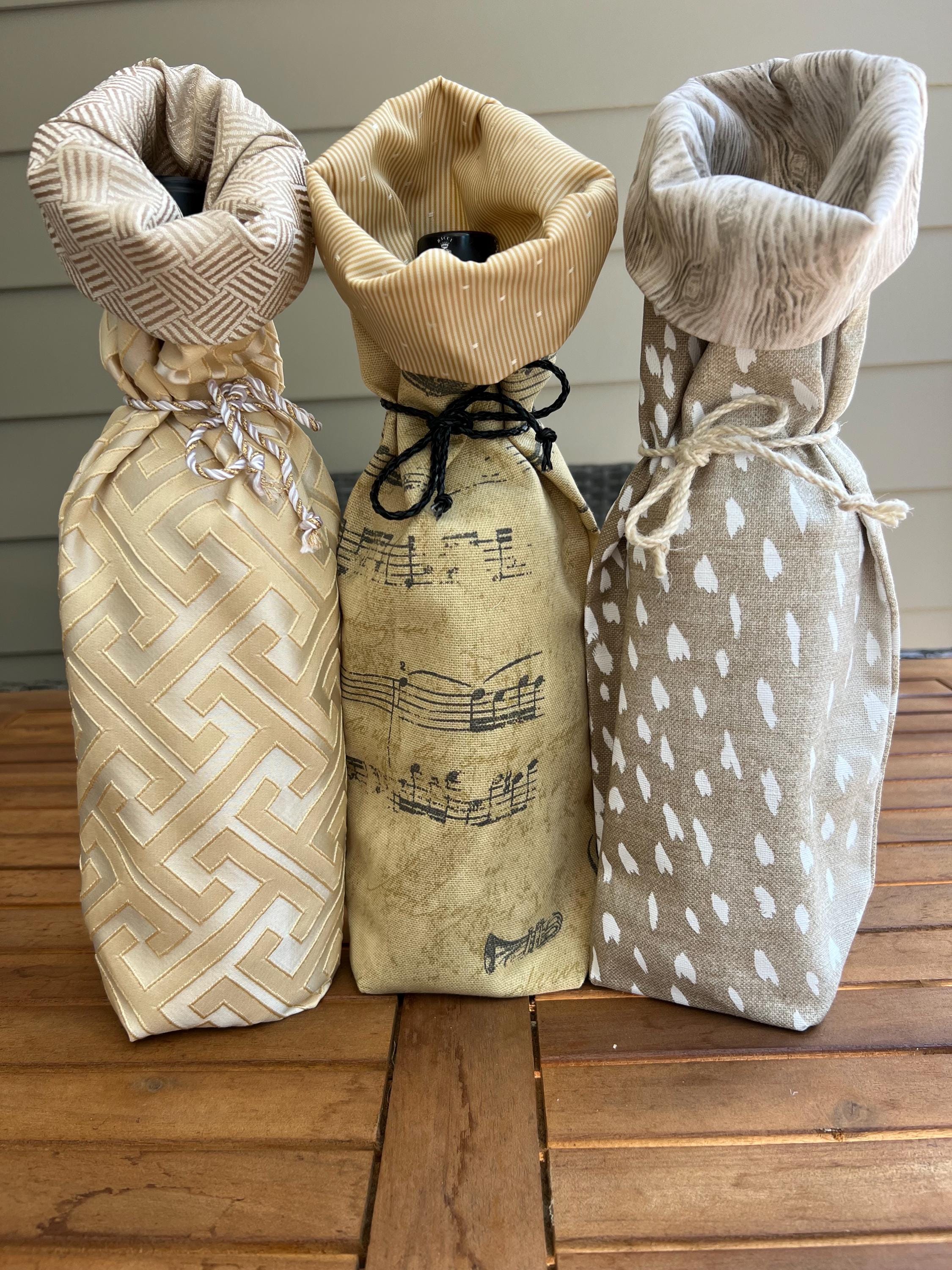 Wine bottle gift bags