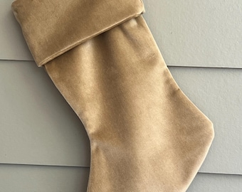 Caramel velvet stocking - 2 available