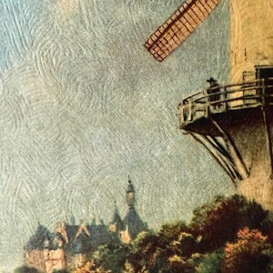 Jacob Isaackz van Ruisdael - Vintage de los años 70 - Lienzo de 18,75" x 14,5" en marco