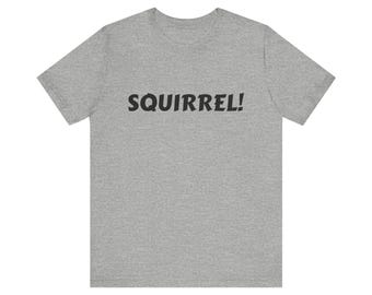 Squirrel Graphic Tee, Animal Lover Gift, Unisex Cotton Shirt