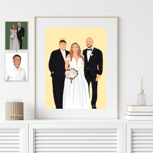 Add Deceased Loved One to Photo, Combine Photos, Custom Family Portrait, Loved One Portrait, Personalized Memorial Gift, Drawing From Photo