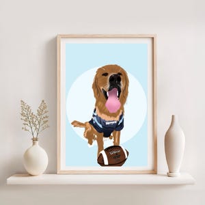 Custom Cartoon Pet Portrait: Personalized Pet Memorial Illustration, Dog/Cat Lovers Gift, Digital Drawing