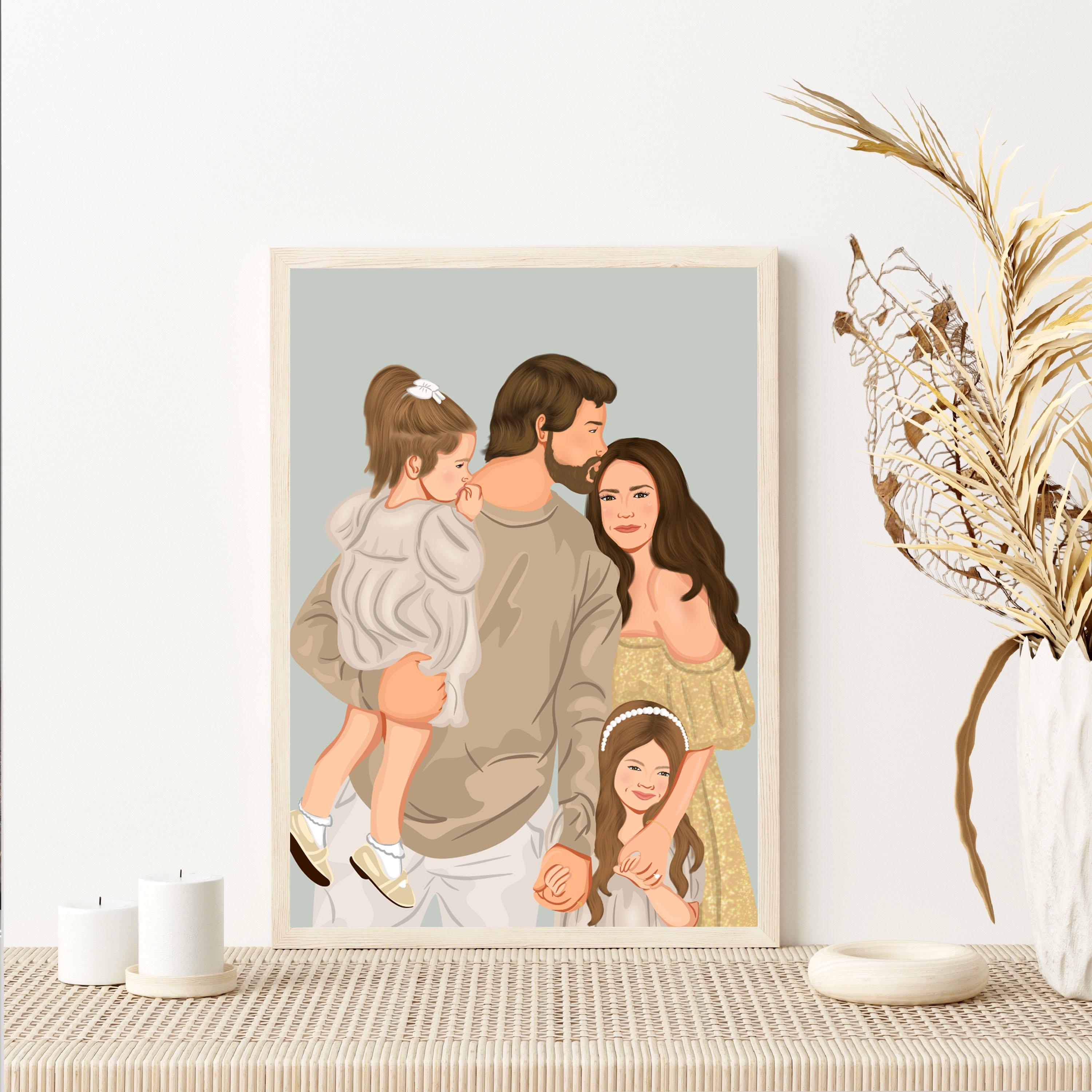 Custom Portraits: Family Portrait, Drawing From Photo, Photo Merge ...