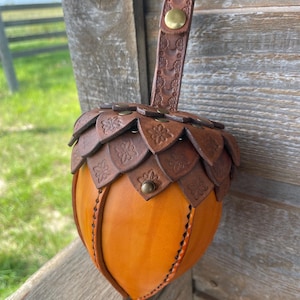Leather Acorn Bag