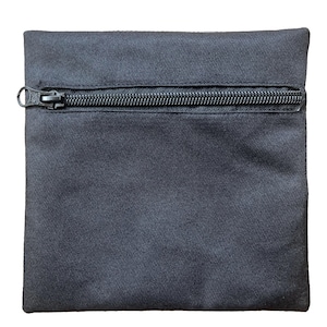 Toppa termoadesiva con cerniera per tasca: NERA - Spazio aggiuntivo senza cuciture