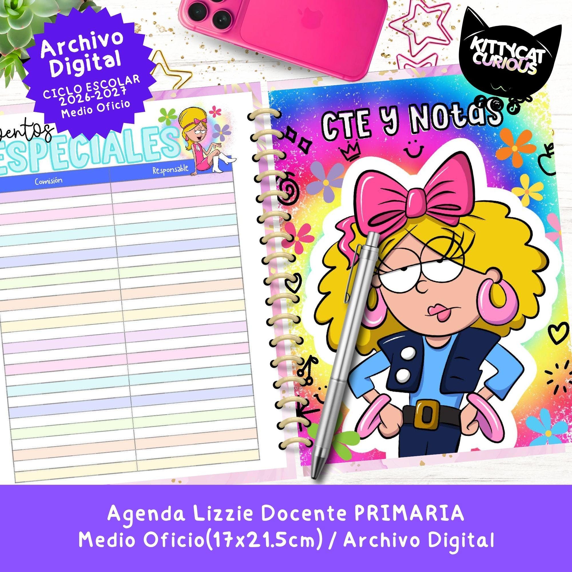 Agenda Docente PDF 2026-2027 Primaria | Planeador Escolar para Maestros ...