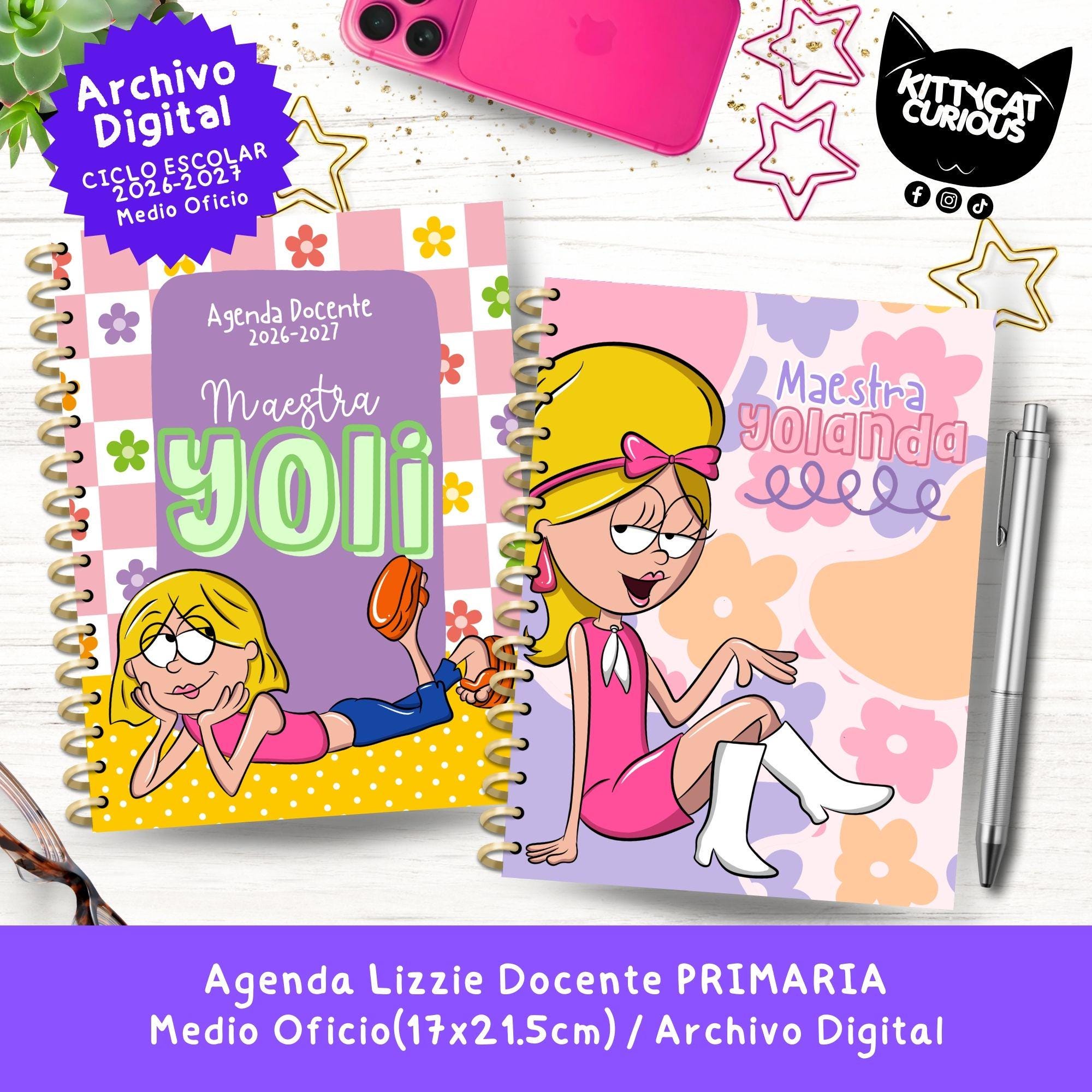 Agenda Docente PDF 2026-2027 Primaria | Planeador Escolar para Maestros ...