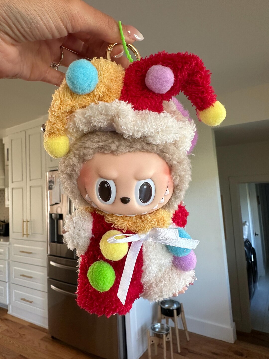 Authentic Custom Exciting Macaron Labubu in Clown Outfit - Etsy