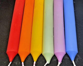 Drip Stick Wax Play Candles Set of 6 | Soy Paraffin Drip Candles | Sensory Wax Play | Adult Gift