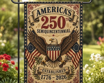 USA 250 Garden Flag, American Eagle Yard Flag, Fourth of July patriottische vlag 1776 2026 Celebration (FN-ANGFB16)
