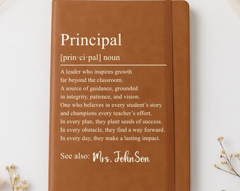 School Principal Gift, Appreciation Gift For Principal, Personalized Principal Journal (FN-ANC8PPT5)