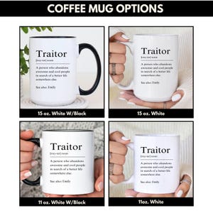 Funny Coworker Leaving Gift Mug, Traitor Mug, Goodbye Gift for Office Friend, Farewell Present (FN-ANWIOL9AI) image 2