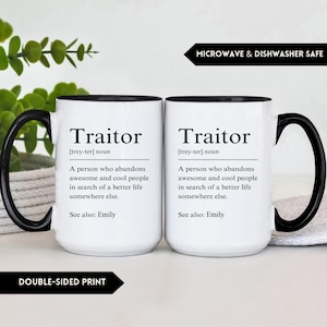 Funny Coworker Leaving Gift Mug, Traitor Mug, Goodbye Gift for Office Friend, Farewell Present (FN-ANWIOL9AI) image 7