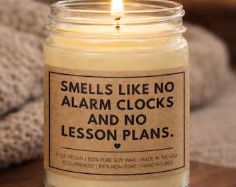 Retirement Gift For Teacher, Teacher Soy Candle, Teacher Candle Gift (FN-ANW9QRP2)