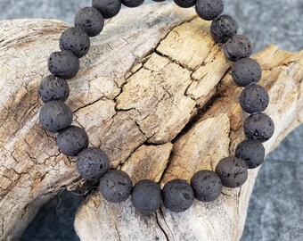 Lava Bracelet on a Stretch Band