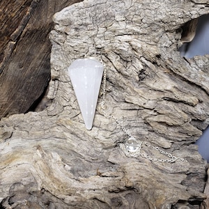 Selenite Gemstone Pendulum