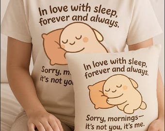 Cytat o śnie króliczka w formacie PNG: Przytulna piżama i kubek (3500x5250px) (Pobieranie cyfrowe)