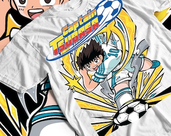Legendary Soccer Heroes Unisex T-shirt - Japanese Anime Manga Style, Classic Sports Action, Otaku Apparel, 80s Retro Vibes, Japan Inspired