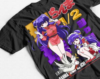 Deadstock Vintage Ranma 1/2 Pig P-chan Logo Graphic T-shirt - Etsy