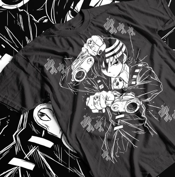 デス・ザ・キッド ソウルイーター Tシャツ、アニメグラフィックシャツ