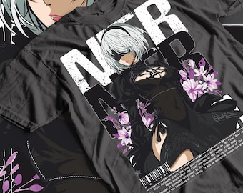 NIER AUTOMATA 2B Anime Unisex Tee Gamer Gift Video Game Shirt
