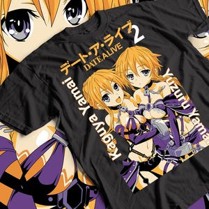 Zwaar katoenen uniseks T-shirt met ontwerp, anime-shirt, casual streetwear, cadeau voor fans, zomermode, comfort TeeDate