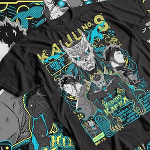 Kaiju no8 anime minnaar uniseks zwaar katoenen T-shirt, cosplay cadeau-top, fankleding, shirt mangaliefhebber, Otaku-kleding afbeelding 1
