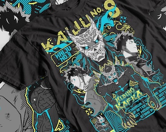 Kaiju no8 Anime Lover Unisex Heavy Cotton Tee, Cosplay Gift Top, Fan Apparel, Manga Enthusiast Shirt, Otaku Clothing