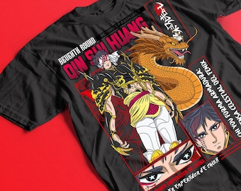 Mytiska härskare Essential T-shirt, Unisex T-shirt, Bomullsskjorta, Forntida Historia Gåva, Qin Shi Huang, Hades T-shirt