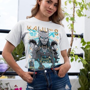 Kaiju no8 anime minnaar uniseks zwaar katoenen T-shirt, cosplay cadeau-top, fankleding, shirt mangaliefhebber, Otaku-kleding afbeelding 2