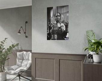 ASAP-Inspired Black and White Album Poster High-Quality Digital Print