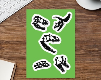 Assorted Dinosaur Sticker sheet