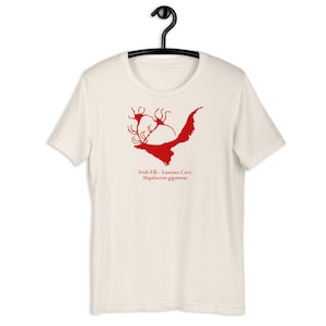 Cave painting T-shirt Irish Elk