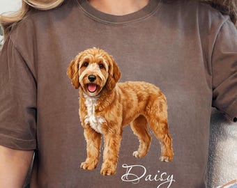 Ropa Goldendoodle: sudadera o camiseta personalizada para dueños de perros con nombre