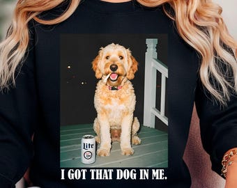 Camiseta "Tengo ese perro dentro de mí", camiseta Golden Doodle de Vintage Comfort Colors®, regalo divertido para mamá con un doodle