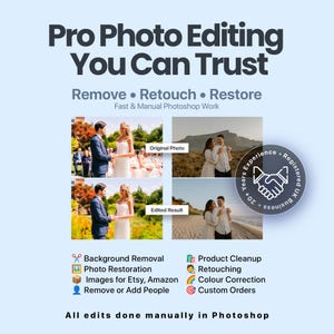 Professional Photoshop Editing Service: Photo Restoration, Retouching & Object Removal