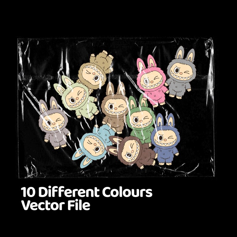 Labubu Vector Designs Bundle - Labubu Designs Svg Pdf Png Dwg Bundle ...