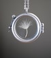 Round Dandelion Seed Necklace Dandelion Necklace Glass Locket Terrarium Necklace 