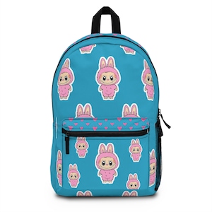 Labubu Heart Backpack, Adorable School Bag, Trendy Accessories for Girls, Fun Gifts for Birthday, Playful Travel Pack, Back to School