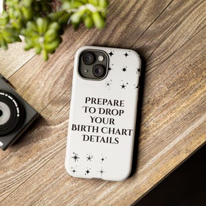 Funda para teléfono con diseño de astrología, regalo para la carta natal, accesorio genial del zodiaco, funda resistente, regalo para amantes de la astrología