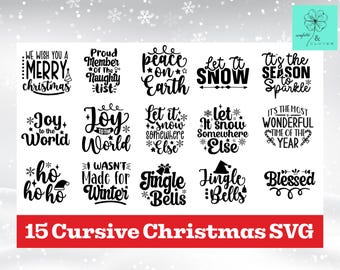 Christmas SVG Bundle: Cheerful Holiday Cut Files for Cricut & Silhouette